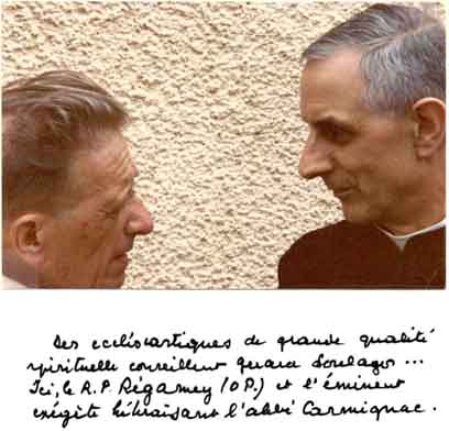 Le R.P. Régamey et l'Abbé Carmignac Le R.P. Régamey et l'Abbé Carmignac